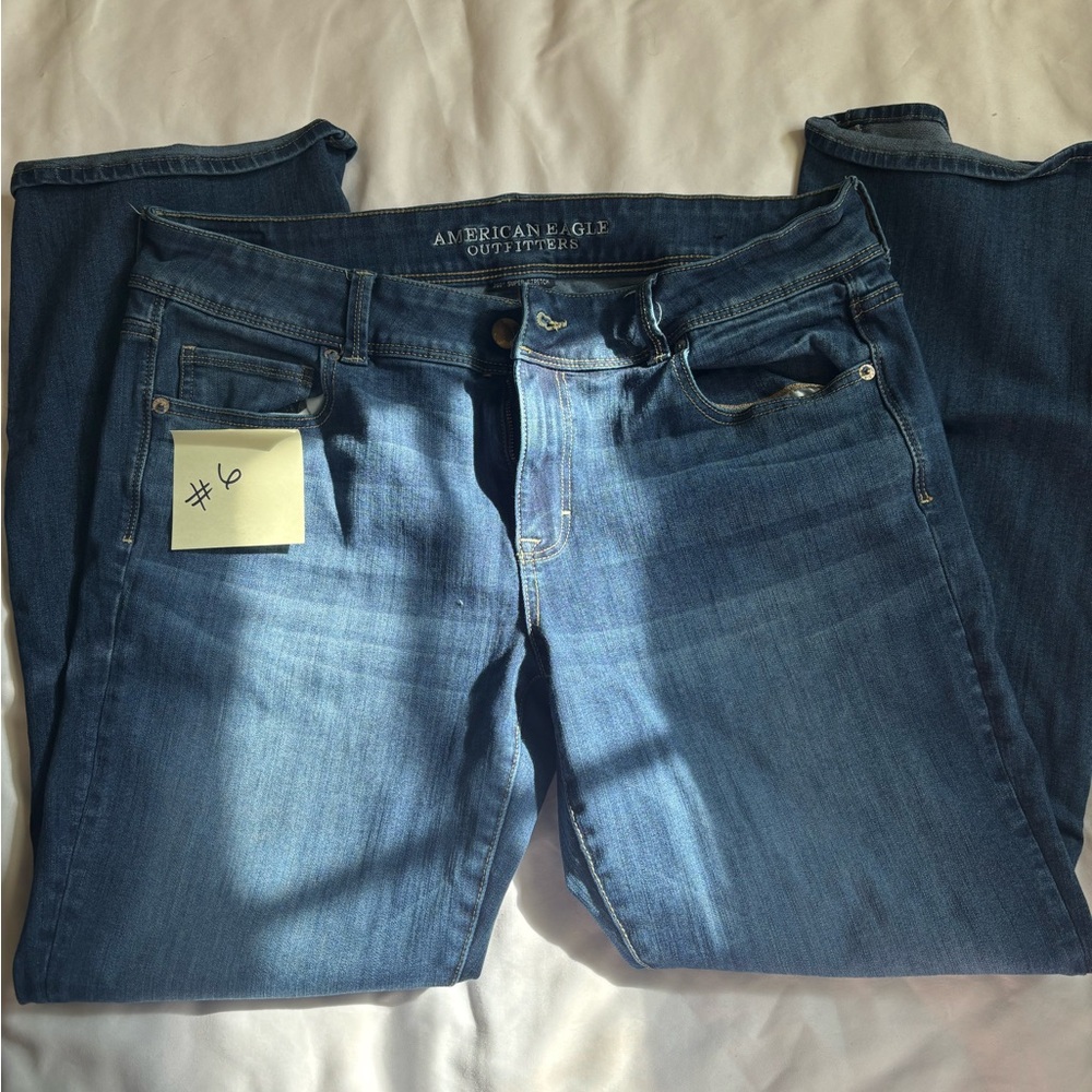 American Eagle Outfitters Dark Blue Flare Jeans